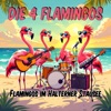 Die 4 Flamingos - Flamingos im Haltener Stausee